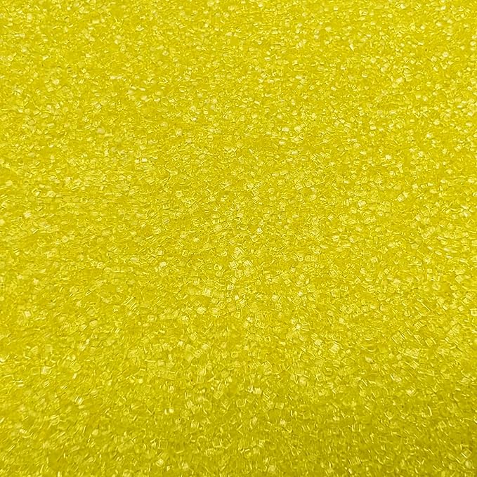 Edible Sanding Sugar Sprinkles for Cookie Decorating, Sugar Sprinkle Mix For Celebration Cakes, Cupcakes, Cookies, 3OZ (Yellow)