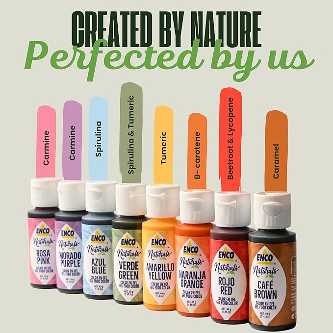 ENCO Natural Food Coloring Gel Royal Blue 1.41 oz No artifitial dyes - Vibrant colors for Icing, Buttercream, Fondant