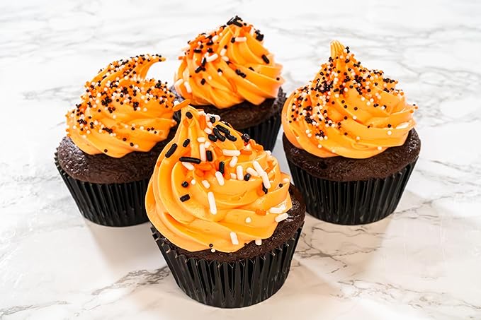 Bakerpan Halloween Jimmies Sprinkles - 6 Ounces Edible Sprinkles for Cake Decorating, Cupcakes, Ice Cream, Cake Decorations (Made in USA)