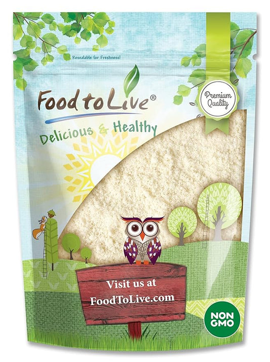 Food to Live - Blanched Almond Flour, 2 Pounds — Finely Milled, Raw, Vegan, Keto, Paleo. Good Source of Fiber, Protein, Vitamin E, Copper.