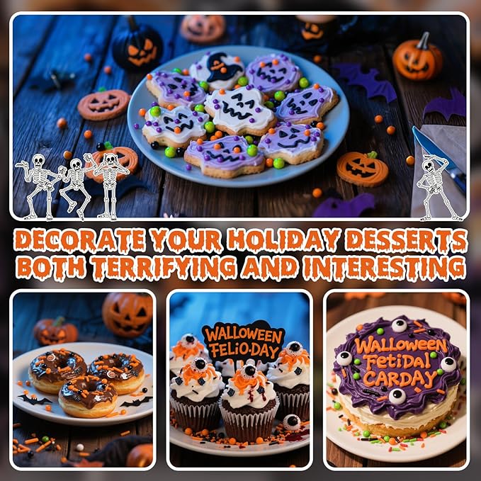Edible Pearl Sprinkles,Nonpareils Purple Black Green and Orange Mix,130g/4.58oz,Cute Pearls Cake Candy,Mini Sugar Sprinkles for Decorations Baking,Cake Ice Cream Cookies Cupcake Toppe Chocolate,Birthday Thanksgiving Christmas Supplie