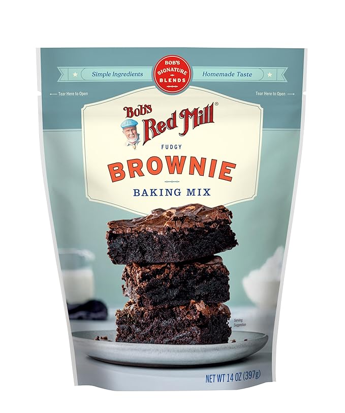 Bob's Red Mill Signature Brownie Baking Mix, 14oz (Pack of 4) - Non GMO, Kosher