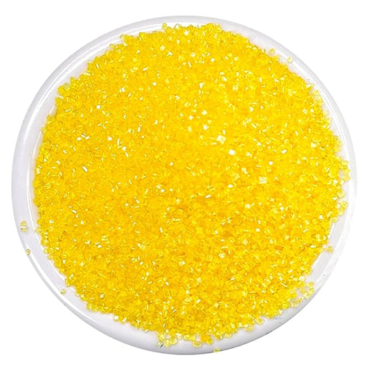 Ultimate Baker - Sanding Sugar, Yellow - Vibrant, Naturally Colored Baking & Decorating Sugar, Perfect for Sprinkling on Cakes, Desserts & Ice Cream, Medium Crystal - 16oz