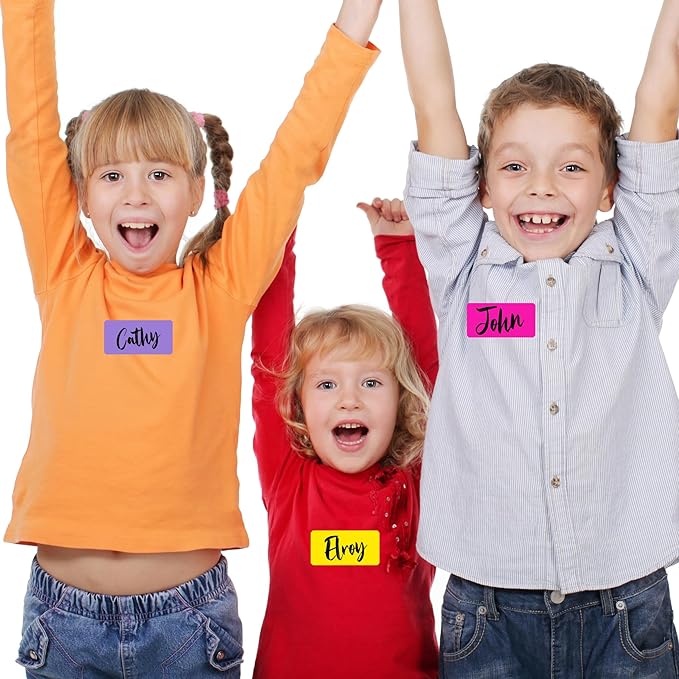 YSHIHE Colored Labels, 2" x 4", 8 Colors, 400 Labels, Permanent Adhesive, for Laser/Inkjet Printers