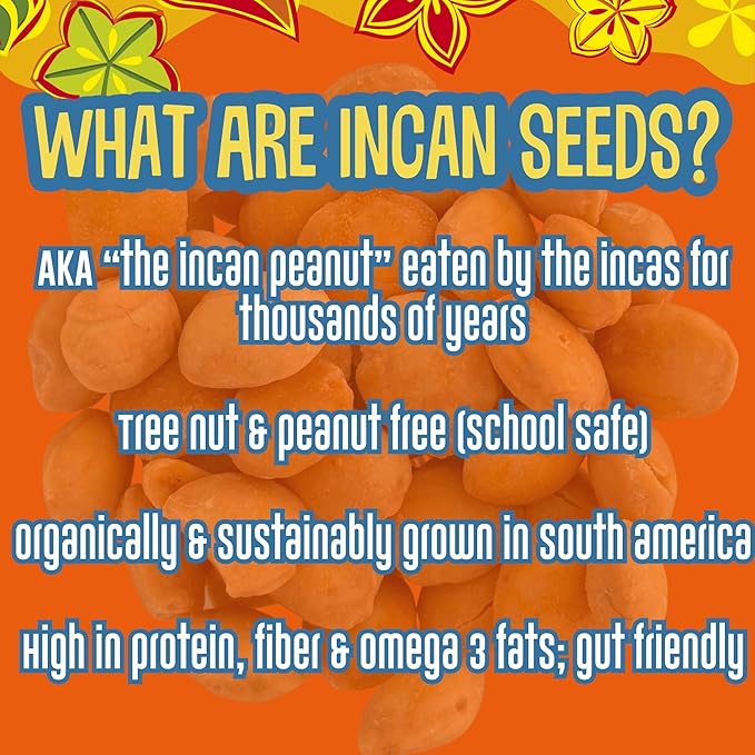 Brass Roots Organic Incan Protein Seeds - High Protein, School Safe, Nut Free, High Omega 3, Supports Gut Health, Good Source of Fiber, Shark Tank (10 oz (Pack of 1), Sweet Heat)