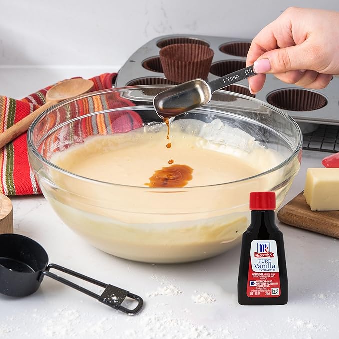 McCormick Vanilla Extract, Pure, Gluten Free, Non-GMO, Made with Madagascar Vanilla Beans, 1 fl oz