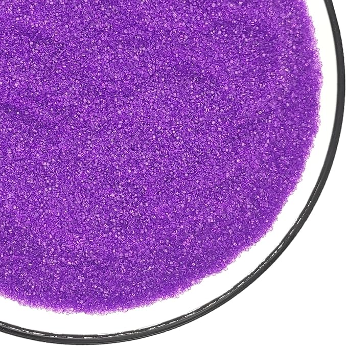 Edible 5 Ounce Fine Decorative Purple Sanding Sugar Sprinkles for Baking, Sparkling Crystals for Cakes, Cookies, Cupcakes, Ice Cream Topping and Rimming Sugar