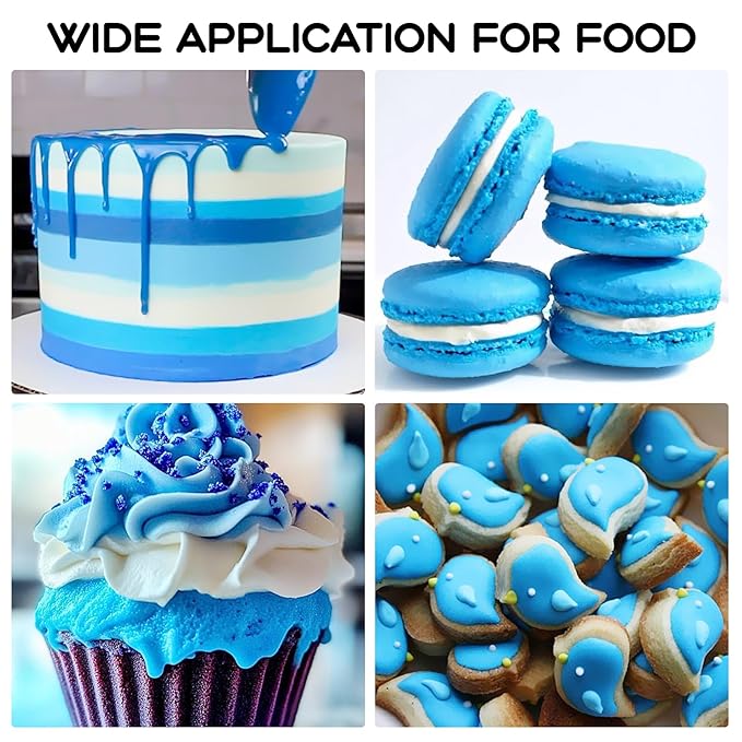 Blue Gel Food Coloring – 4.5 oz Professional Grade Concentrated Food Dye, Gel Based Coloring for Icing, Baking, Cake Decorating & Cookies