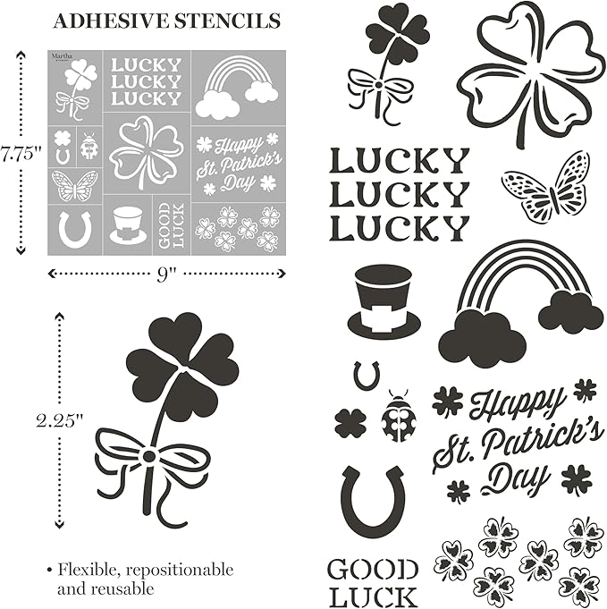 Martha Stewart 15 Pc Stencil Kit, Celebration