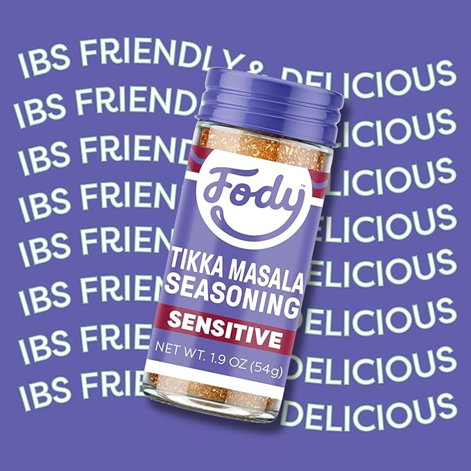 Fody Foods Tikka Masala Seasoning, 1.9 Oz, Garlic and Onion Free, Low FODMAP Certified, Gut & IBS Friendly, Vegan, Non-GMO, Gluten Free, Keto Friendly