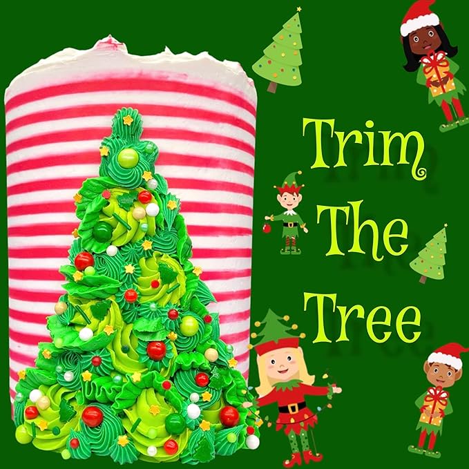 Elfin Around Sprinkle Medley | Christmas Sprinkles | Cookie Sprinkles | Cake Sprinkles | Holiday Sprinkles | Jimmies | Manvscakes | 8 Ounce Bag