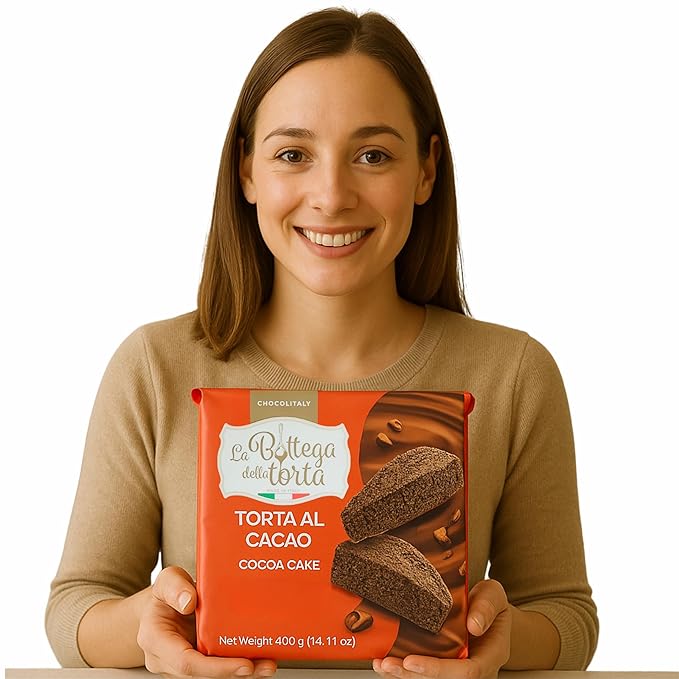 Chocolitaly Torta al Cacao | 400g Each | 3 Pack | Italian Chocolate Cake | Soft & Moist Chocolate Loaf | Traditional Cocoa Dessert | Made in Italy | Shelf-Stable & Ready to Serve Snack