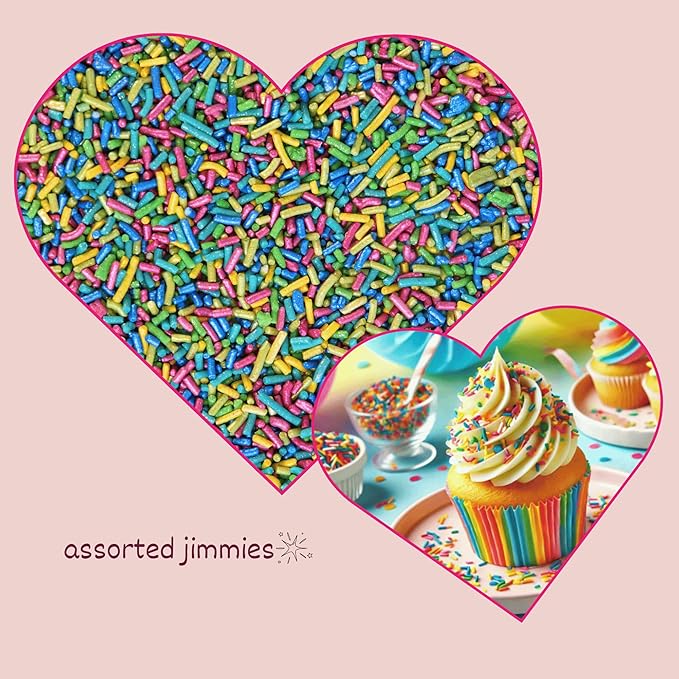 Confect Neon Rainbow Sprinkles Mix | Custom Blend Jimmies for Cake & Cookie Decorating – Edible Multicolor Toppings for Baking | Vegan, Dairy-Free, Palm Oil-Free- 4.2 Oz (Neon Burst)
