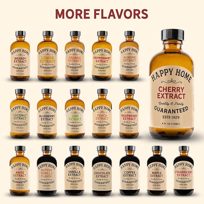 Happy Home Natural Cherry Flavor - Certified Kosher, 4 oz.