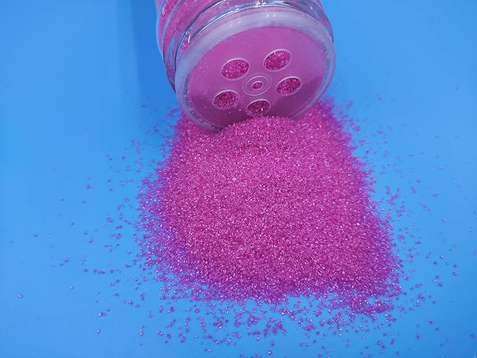 Edible 5 Ounce Fine Decorative RosePink Sanding Sugar Sprinkles for Baking, Sparkling Crystals for Cakes, Cookies, Cupcakes, Ice Cream Topping and Rimming Sugar