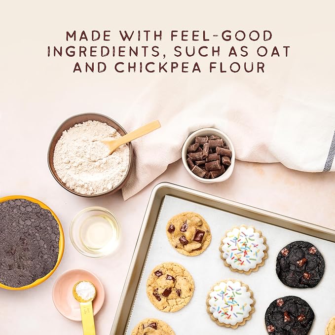 Autumn Sons Baking Co. Gluten Free Cookie Mix Variety Pack. Sugar Cookie, Chocolate Chunk & Double Chocolate Chunk. Vegan Plant Based Baking Mix. Top 9 Allergen Free. 9.3 oz (Pack of 3)