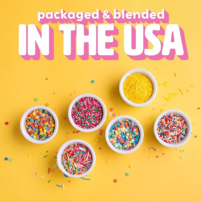 Cotton Candy Sprinkles for Cupcakes – Tastes Exactly Like the Real Thing! Adds a Fun, Sweet Twist to Any Dessert – Edible Cotton Candy Ice Cream Topping (Carnival 16oz)