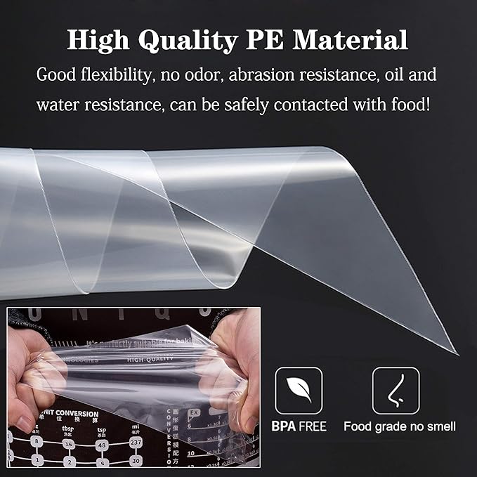 GEMLON 18 Inch Disposable Piping Bags – 100Pcs Heavy Duty Pastry Bags with Pull-Out Dispenser Box, Durable Plastic Frosting Icing Bags, Extra-Large Cake Decorating Bags for Cookies, Cupcake, Chocolate