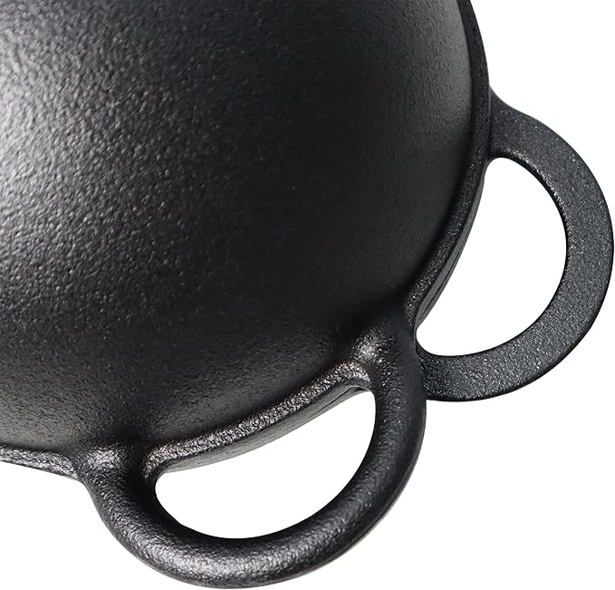 Crucible Cookware Cast Iron Bread Pan with Lid (Pre-Seasoned) with Loop Handles – Oven Safe Form for Baking and Cooking, Artisan Bread Kit - Loaf Pan