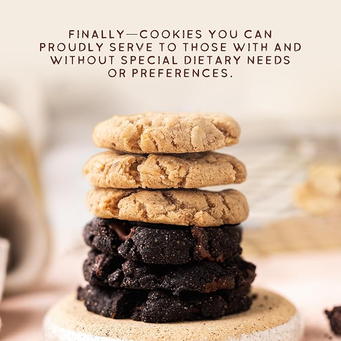 Autumn Sons Baking Co. Gluten Free Double Chocolate Chunk & Oatmeal Cinnamon Cookie Mix Combo Pack. Vegan Plant Based Baking Mix. Top 9 Allergen Free. 9.3 oz (Pack of 2)