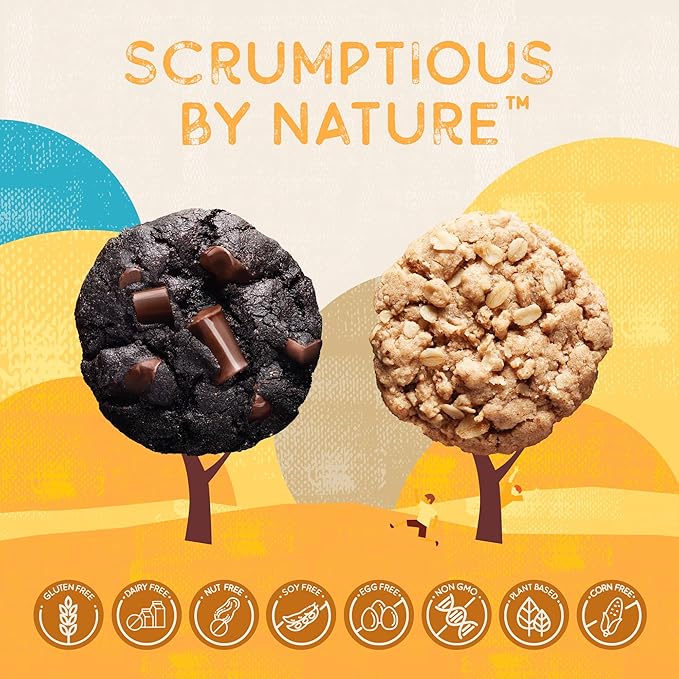 Autumn Sons Baking Co. Gluten Free Double Chocolate Chunk & Oatmeal Cinnamon Cookie Mix Combo Pack. Vegan Plant Based Baking Mix. Top 9 Allergen Free. 9.3 oz (Pack of 2)