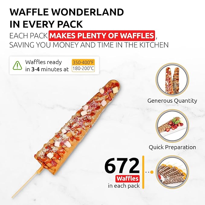 OldSoul Professional Popstick Waffle Mix | Stick Waffles Dough Mix | 30 Lbs | Vanilla Flavor | 672 Waffles (30 Lbs, Traditional)