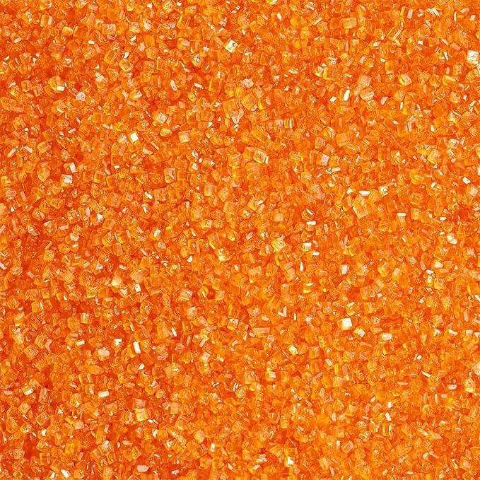 Sentovac Orange Sanding Sugar Sprinkles | Edible Orange Sprinkles for Cake Decorating | 1 Bottle 3.2oz Cookie Decorating Celebrations Wedding Shower Party Chirstmas Supplies