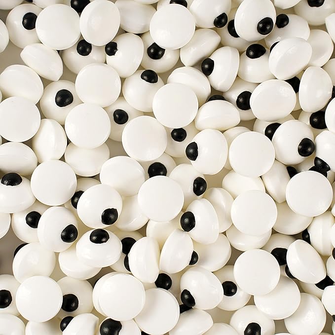 Kasvan Eyeballs Sugar Sprinkles - Edible Candy Eyeballs 85g/3 Oz, Halloween Sprinkles, Baking Cake Decorations, Ice Cream Toppings and Cookie Decorating, Wedding Party Chirstmas Supplies
