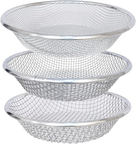 Soil Sifter for Garden Suitable for 5 Gallon Buckets (3 PCS 3/8in,1/4in,1/8in,)