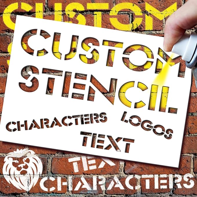 Custom Stencils for Spray Painting Personalized Logo Text Letter Name Stencil Maker Make Your Own Spray Paint Stencil Metal Wood Wall Art