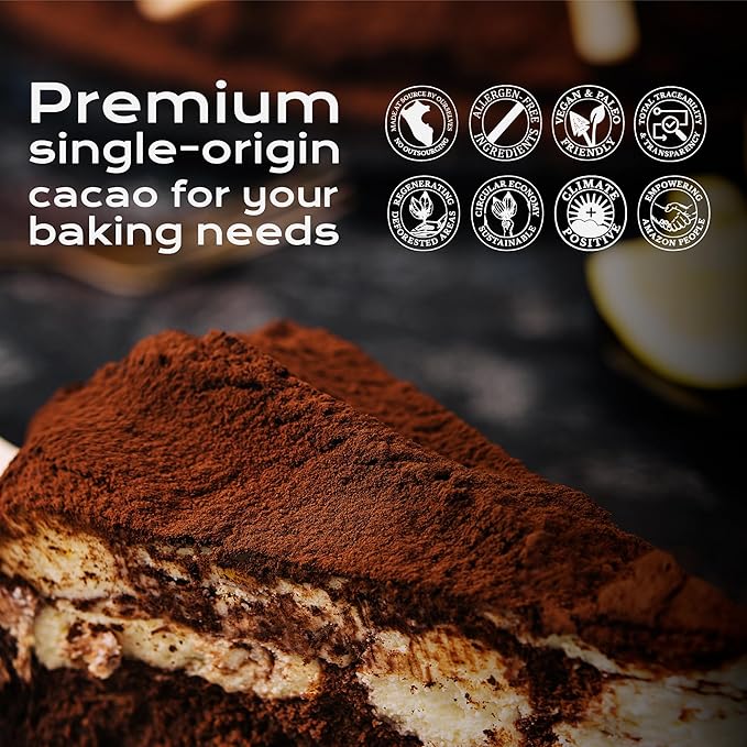 U Chocolate Organic Cacao Powder - Natural - Fresh From our Farm (1 bag (16 oz))