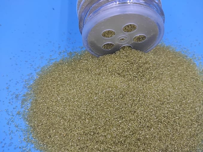Edible 5 Ounce Fine Decorative Gold Sanding Sugar Sprinkles for Baking, Sparkling Crystals for Cakes, Cookies, Cupcakes, Ice Cream Topping and Rimming Sugar