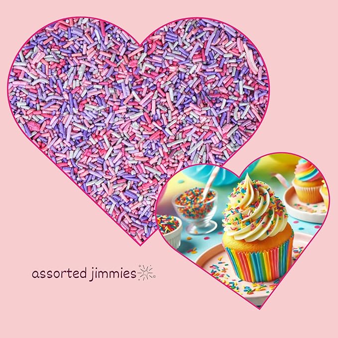Confect Unicorn Bliss Rainbow Sprinkles – Custom Blend Jimmies – Multicolor Edible Toppings for Cake, Cupcake & Dessert Decorating –Vegan, Gluten-Free, Nut-Free, Soy-Free, Dairy-Free, Palm Oil-Free – 4.2 Oz