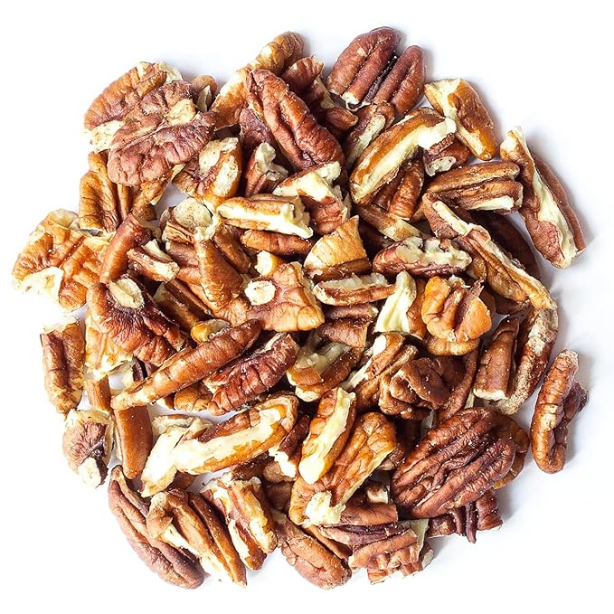 Food to Live Organic Pecan Pieces, 3 Pounds Raw, Chopped Pecans, Non-GMO, Unsalted, Unroasted, Kosher, Shelled, Kosher, Vegan, Sirtfood, Bulk. Keto-Friendly. Good Source of Iron, and Calcium.
