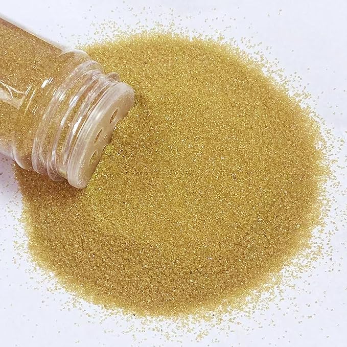 PhilaeEC Gold Sanding Sugar Edible Sparkling Crystals for Baking Cake Decoration Cookie Ice Cream Cupcake Toppers Wedding Party Valentines Halloween Christmas Supplies 5oz