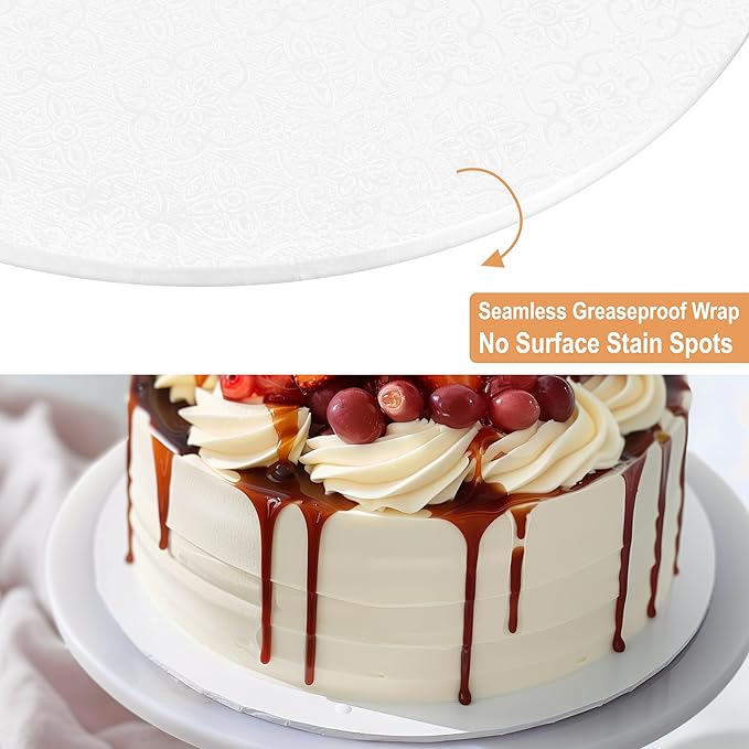 BOARDS+ 1/4" Cake Drum 8 Inch (20 Pack) | 0.25" Thick Rounds | Sturdy, Seamless & Greaseproof Cake Circles For Presenting Heavy Cakes