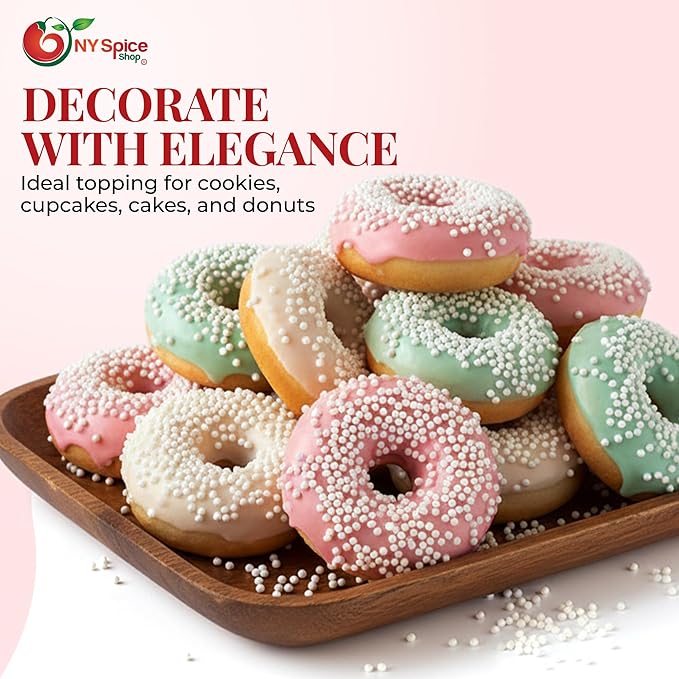 NY Spice Shop Nonpareils Collection (1 Pound, Ivory Nonpareils)
