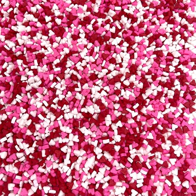 Manvscakes | Valentine sprinkles | Pink and red sprinkles | Jimmies | Cookie sprinkles | Edible sprinkles | Sprinkle mix (3.7 ounce)