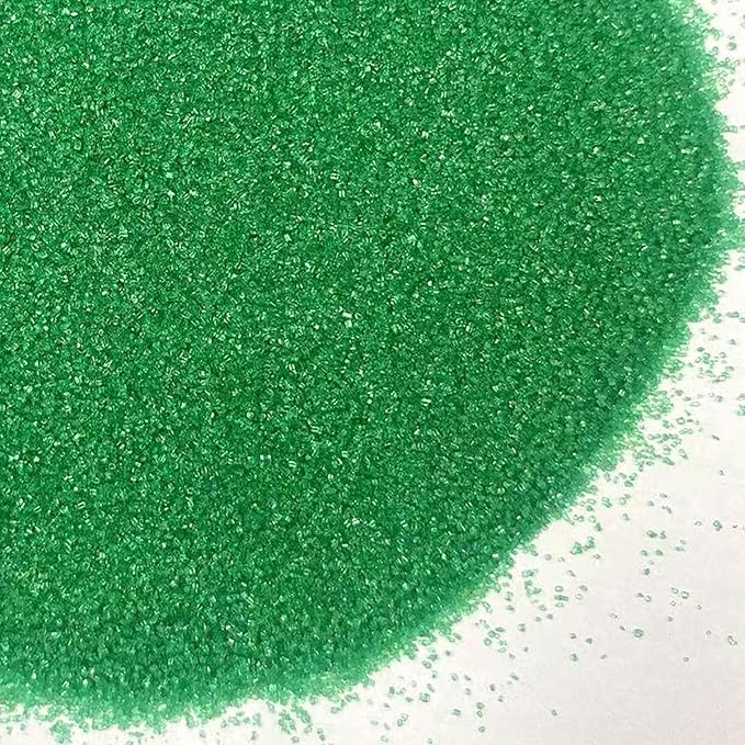PhilaeEC Green Sanding Sugar Edible Sparkling Crystals for Baking Cake Decoration Cookie Ice Cream Cupcake Toppers Wedding Party Valentines Halloween Christmas Supplies 5oz