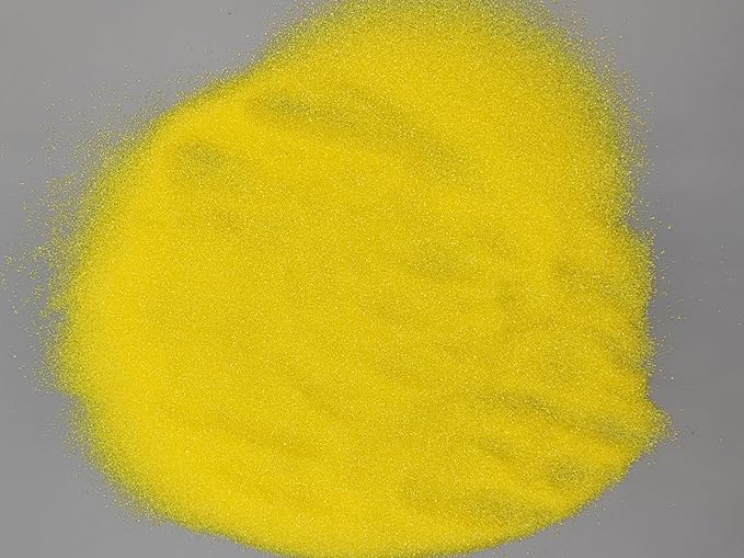 Edible 5 Ounce Fine Decorative Yellow Sanding Sugar Sprinkles for Baking, Sparkling Crystals for Cakes, Cookies, Cupcakes, Ice Cream Topping and Rimming Sugar