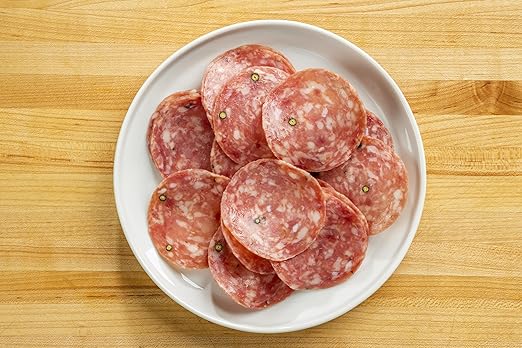 Fiorucci Charcuterie Salami, Made with Premium Cuts of Dry-cured Aged Pork, Gluten Free, 7g of Protein, 3 Oz (Pack of 12)