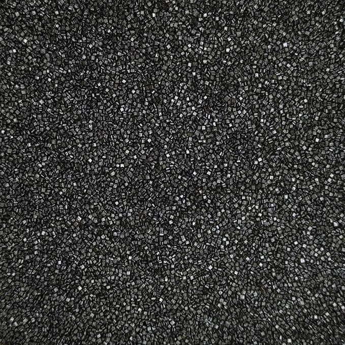 Edible Sanding Sugar Sprinkles for Cookie Decorating, Sugar Sprinkle Mix For Celebration Cakes, Cupcakes, Cookies, 3OZ (Black)