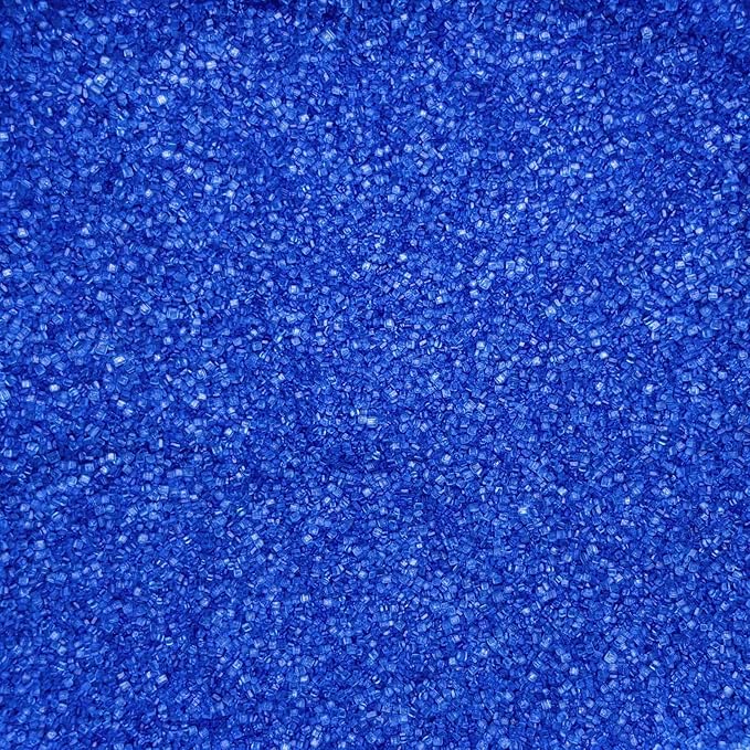 Dynastang Royal Blue Sanding Sugar Sprinkles Edible Sugar Crystals Cake Decoration Cupcake Toppers Cookie Decorating Perfect for Cakes, Cupcakes, Desserts Toppings 3OZ