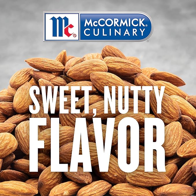 McCormick Culinary Imitation Almond Extract, 16 fl oz - One 16 Fluid Ounce Bottle of Clear Almond Extract for Baking, Best in Baked Goods, Desserts, Beverages and More