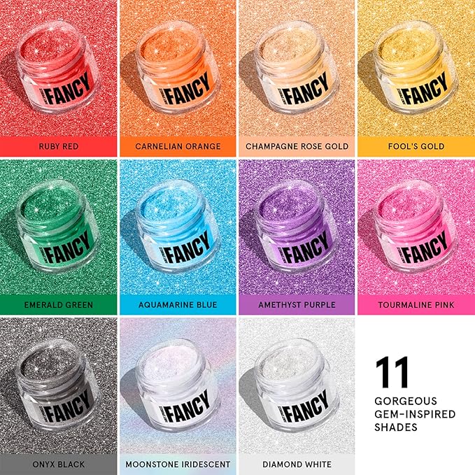 Fancy Sprinkles Onyx Black Premium Edible Glitter, 100% Edible Glitter for Sparkling Food & Drinks No Taste or Texture (4gm)