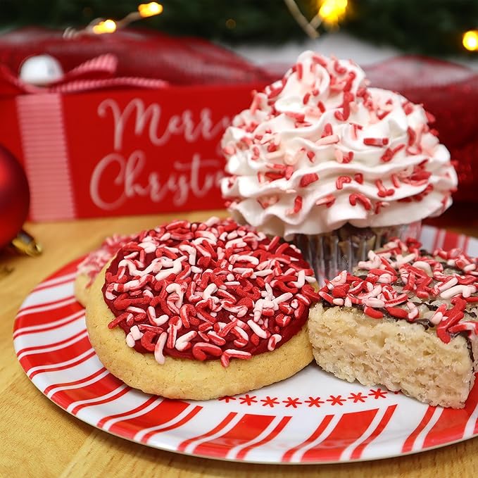 Mystic Sprinkles 4 Cell Sprinkle Assortments (Candy Cane Kisses, Petite)