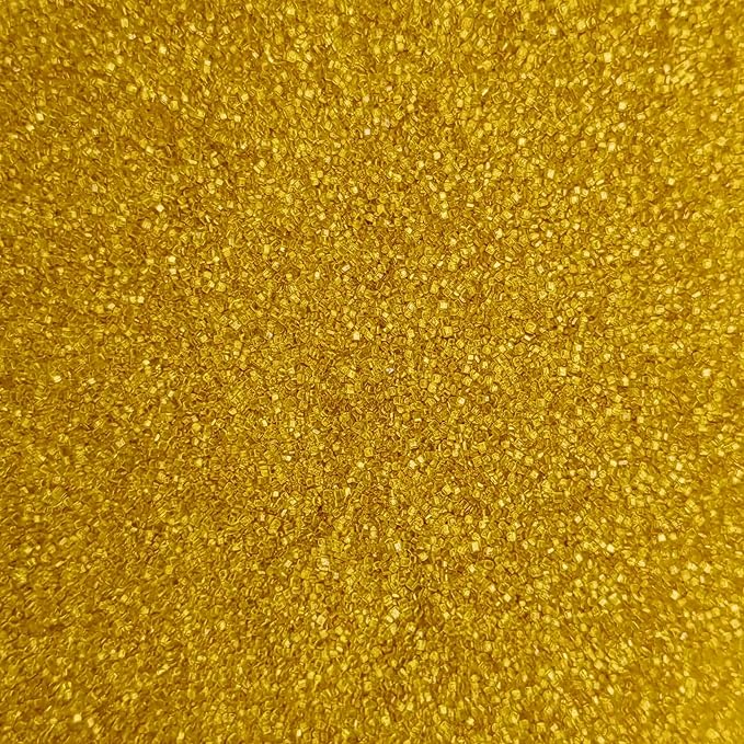 Edible Sanding Sugar Sprinkles for Cookie Decorating, Sugar Sprinkle Mix For Celebration Cakes, Cupcakes, Cookies, 3OZ (Gold)