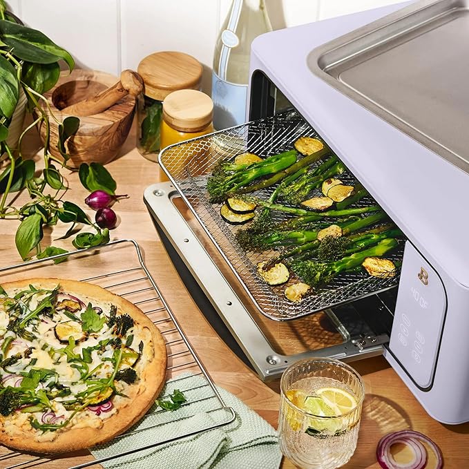 Beautiful Infrared Air Fryer Toaster Oven Kit – Special Edition Multi‑Function Countertop Oven with 10 Presets, Fast Heating & Accessories by Drew Barrymore (Lavander)