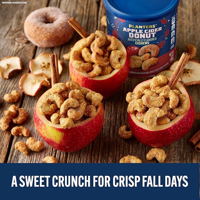 PLANTERS Apple Cider Donut Cashews 13oz (Pack of 2)