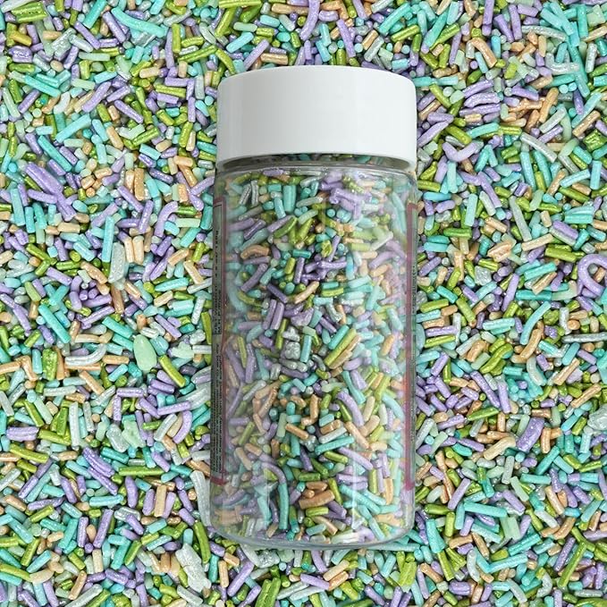 Confect Rainbow Sprinkles I Custom Blend Jimmes I Multicolor Decorative Toppings for Baking I Cake and Cupcake Decorations | Vegan, Gluten-Free, Nut-Free, Palm Oil-Free -4.2Oz (Fiesta Fun)
